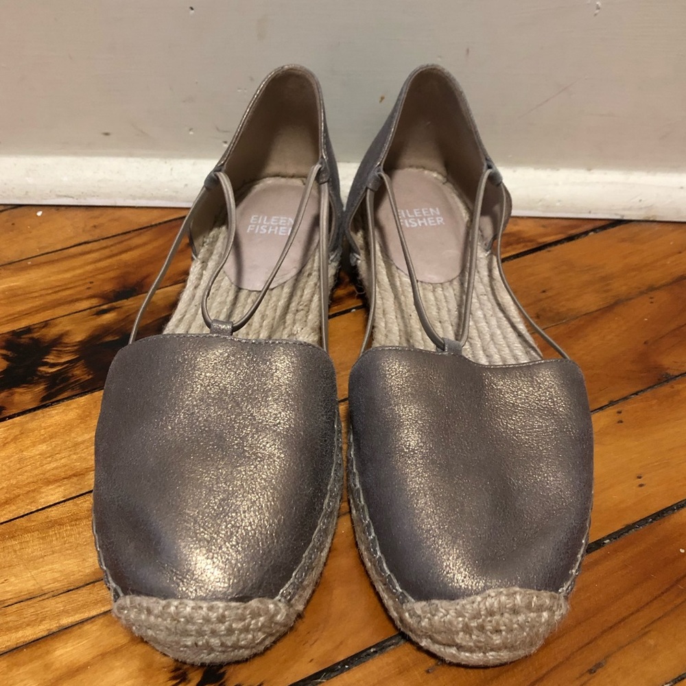 Eileen Fisher Metallic Espadrilles